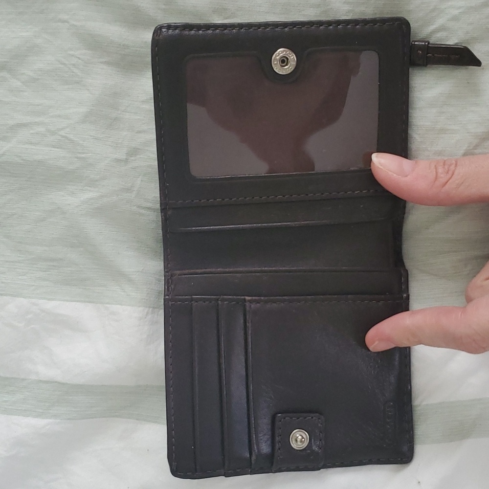 Coach Small Classic Fold Wallet - Picture 3 of 11
